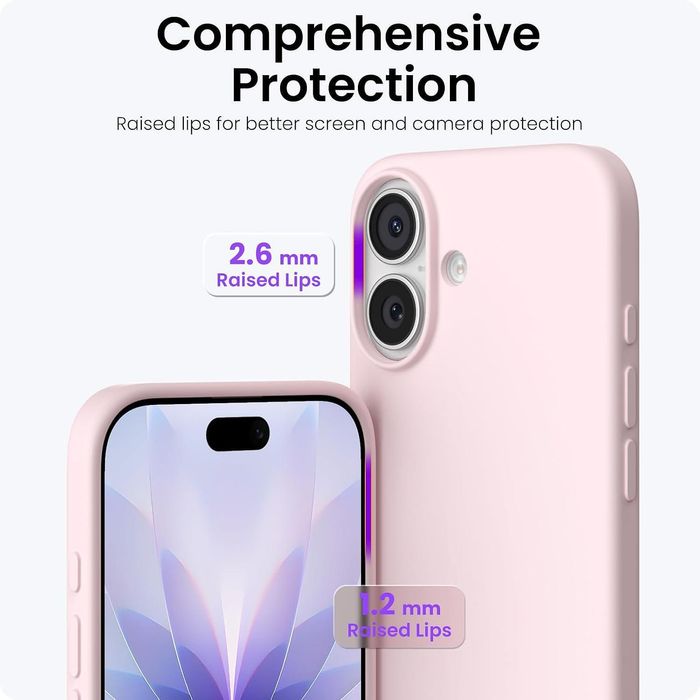 Матов силиконов кейс за apple iphone 17 - розов