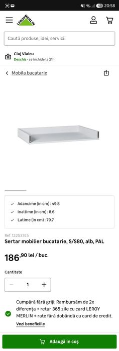 3  sertare Nova Leroy Merlin noi