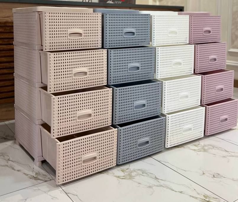 Комод пластиковый 4 этажный