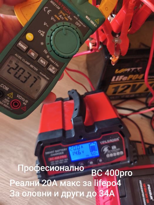 Зарядно за lifepo4 и всички видове батерии. 12v24v