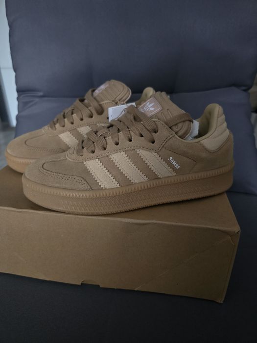 Adidas Samba естествен велур бежови маратонки 38н.