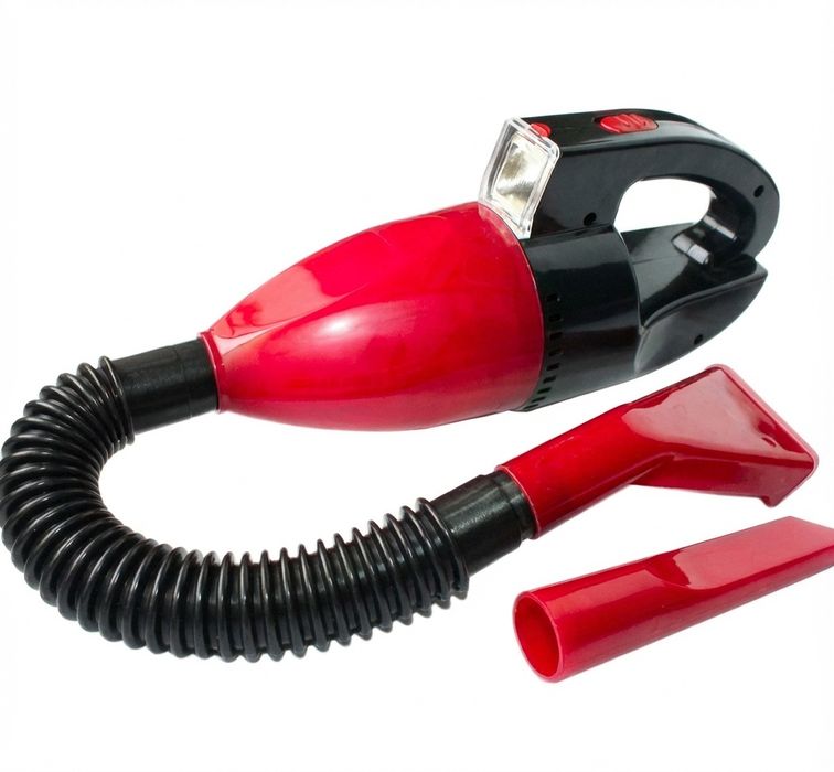 Чисто нова прахосмукачка за кола 12V с фенерче и аксесоари