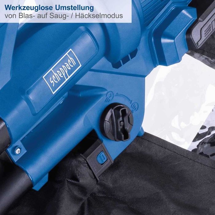 Листосъбирач 4в1 Scheppach IXES Акумулаторен Издухва Засмуква