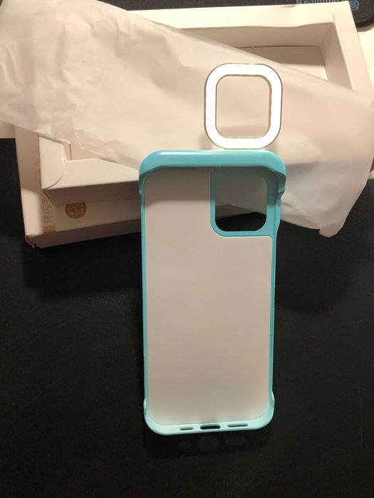 Husa selfie cover cu lumina Iphone 12 si Iphone 12 pro max