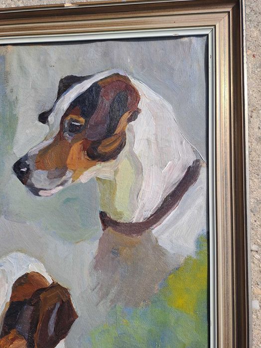 tablou pictura pe panza  58/76 cm semnat M Neuhaus