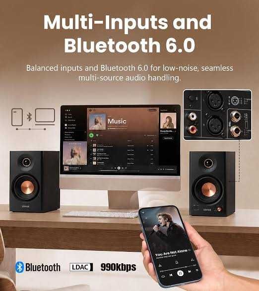 Edifier MR4.5 /Bluetooth V6.0 с кодеком LDAC/Hi-Res Audio/С ДОСТАВКОЙ