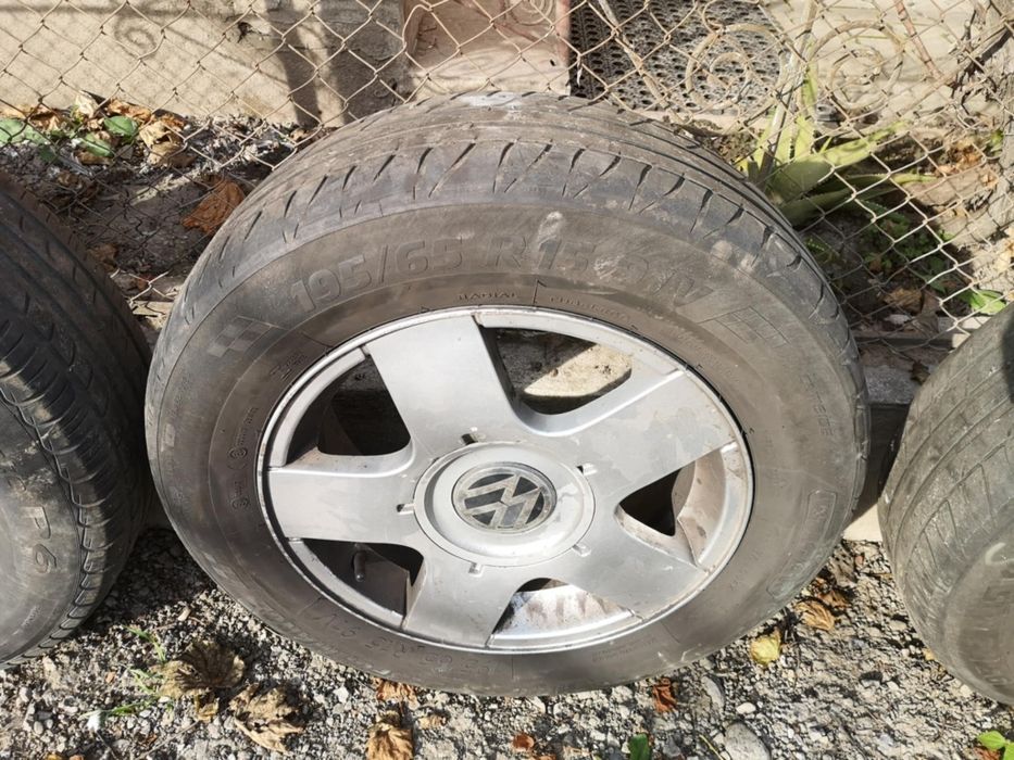 Jante aliaj vw 15"+cauciucuri de vara