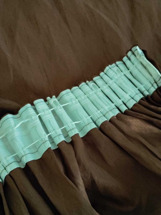 Кафяво качествено перде