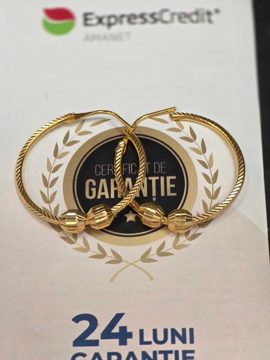 Cercei aur 18K 5.55g [Ag45 Bacau1 B.34697.1.35]