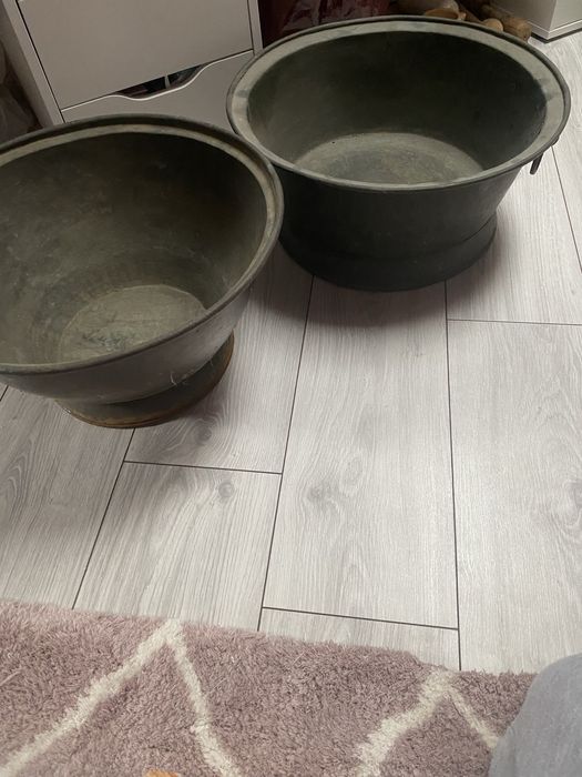 Lighean cupru cu manere