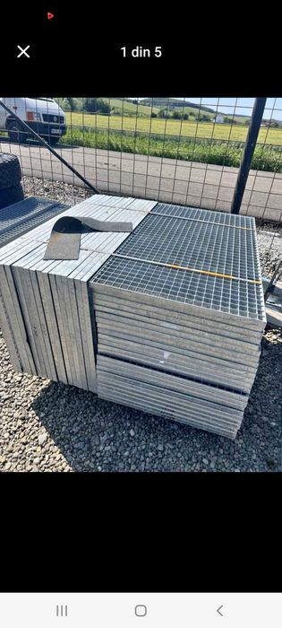 Vând Gretare galvanizate pentru trepte pentru scări sau spălători auto