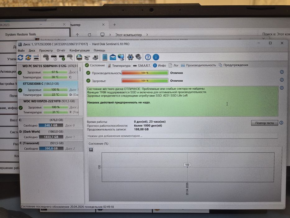 Продам SSD 2 TB, жесткий диск на 2 ТБ