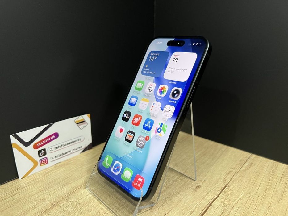 Iphone 15 128Gb Black Second-Hand Foarte Bun 3 ani garanție, Telefoane