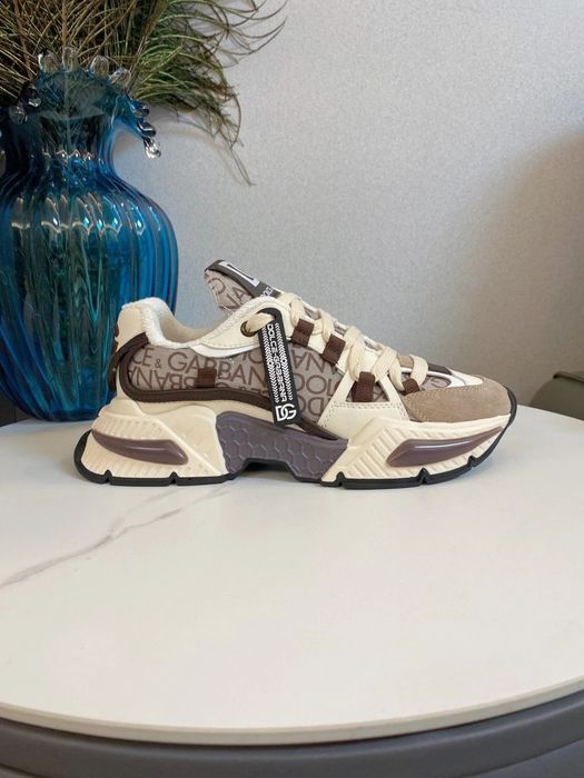 D&G DG New Sneaker "Beige/Brown Monogram"