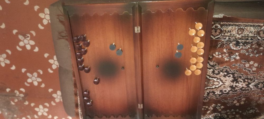 Нарды резные простые деревянные