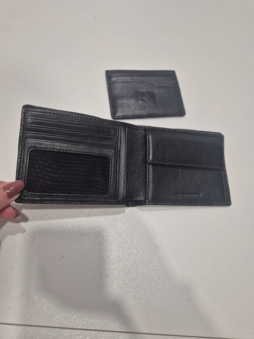 Мъжки портфейл и кейс за карти Boss orange