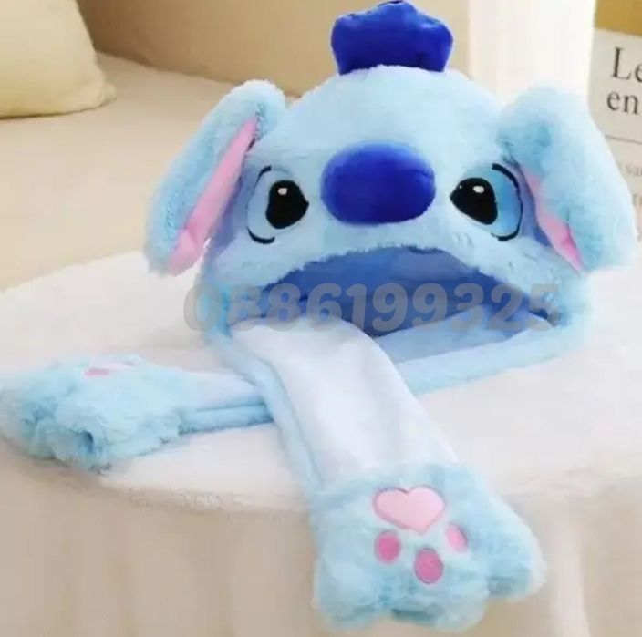 Светеща шапка с Мърдащи уши Лило и Стич, Стич шапка с мърдащи уши