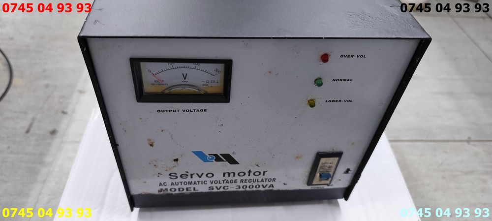 stabilizator regulator tensiune 3000VA servo motor automat cu proba