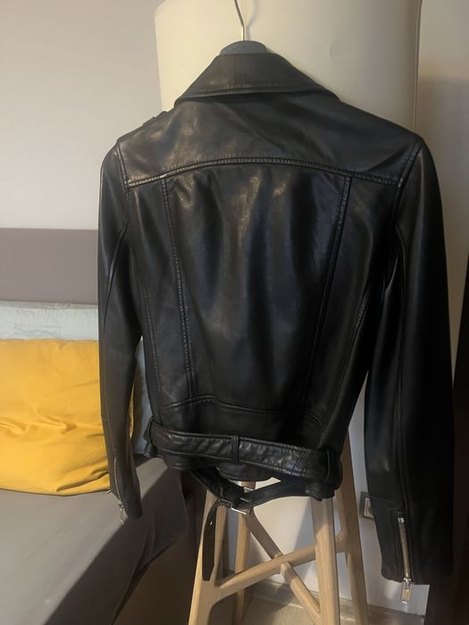 Дамско кожено яке MANGO