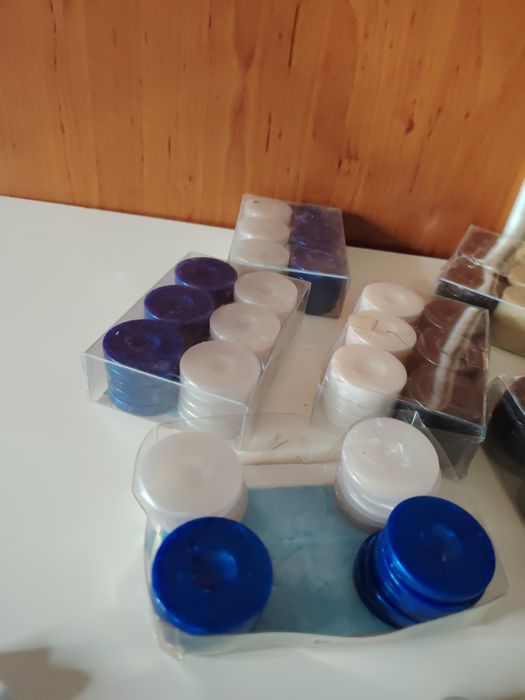 Пулове за табла, плътни и зарчета. Комплект