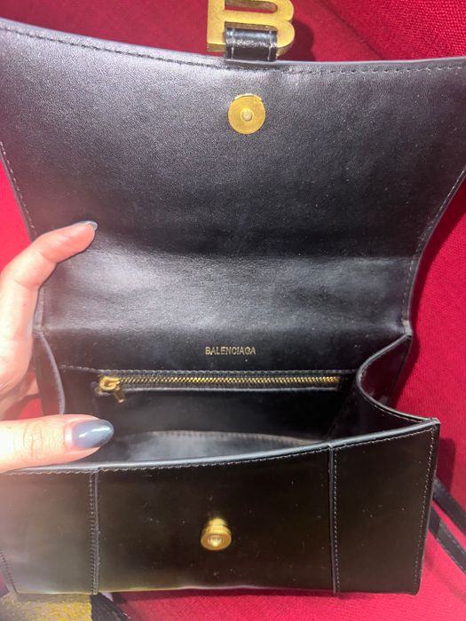 Balenciaga Hourglass черна чанта