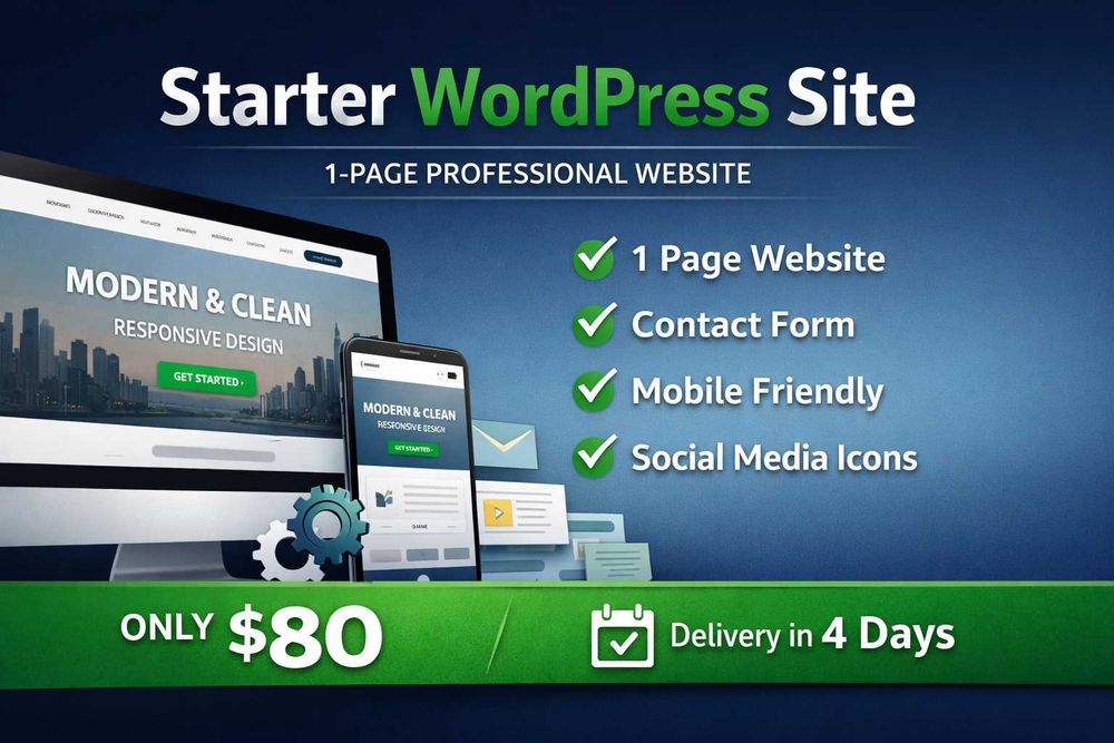 Изработка на WordPress сайт за бизнес | модерен и responsive