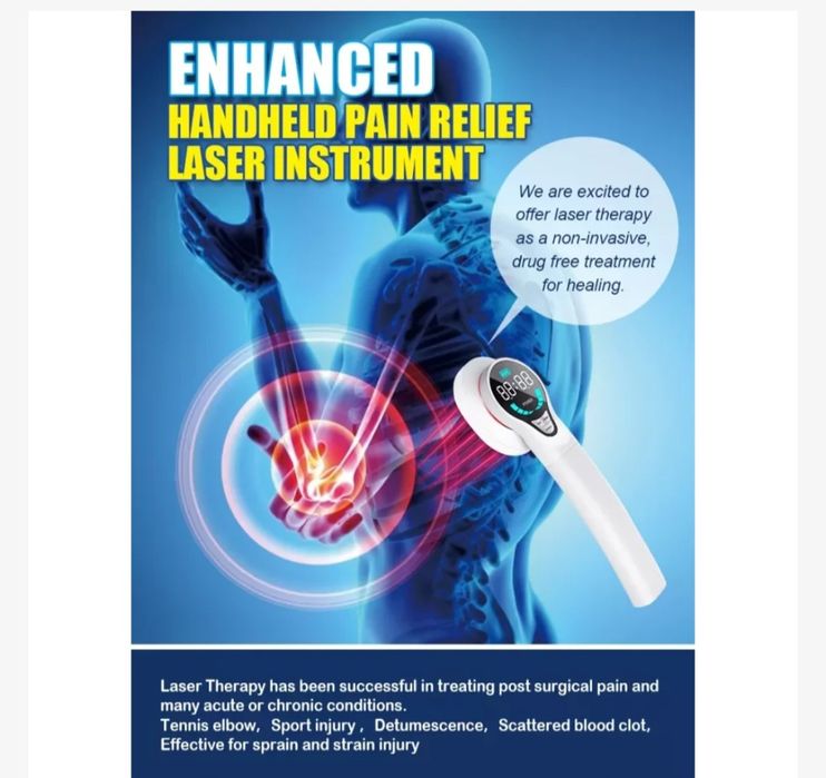 Laser portabil cu infrarosu, 650/ 808nm, Echipament de fizioterapie