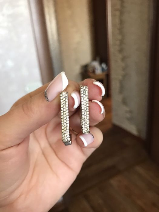 сережки серебрянные