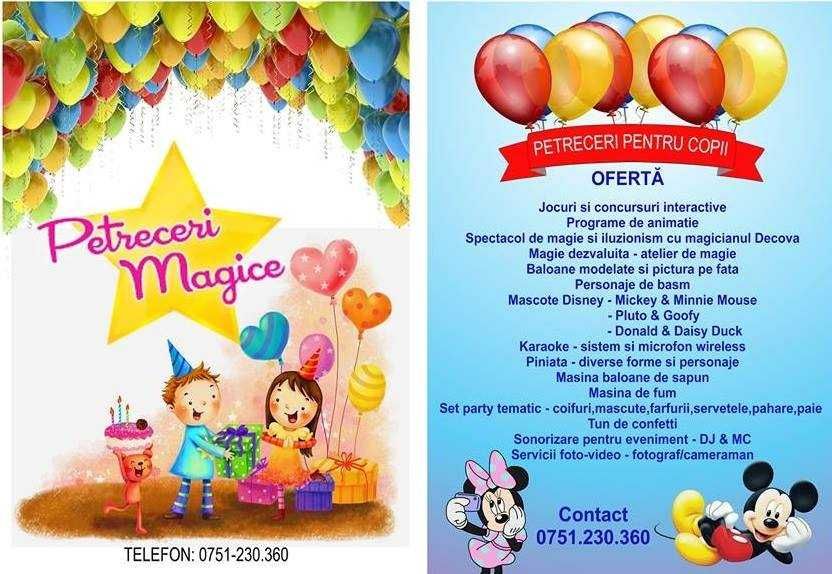 Animatori petreceri copii si botez Târgu Jiu Gorj