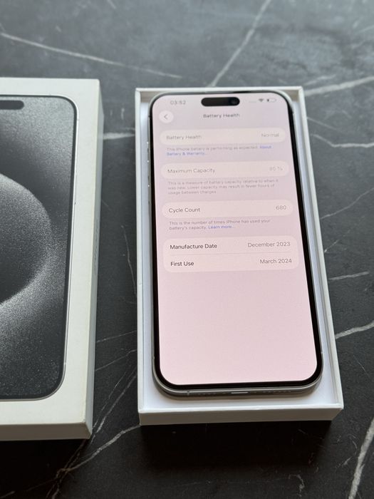 IPhone 15 Pro Max Silver 256GB