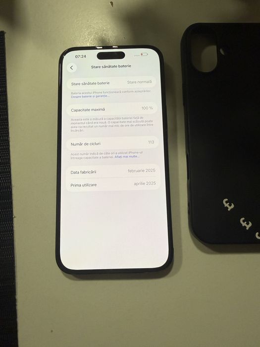 Iphone 16 plus baterie 100%