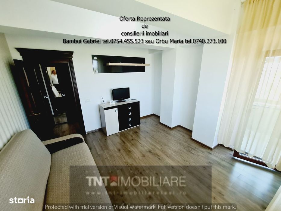Apartament 1 camera bloc nou de inchiriat zona Pd Fier Moara de Vant