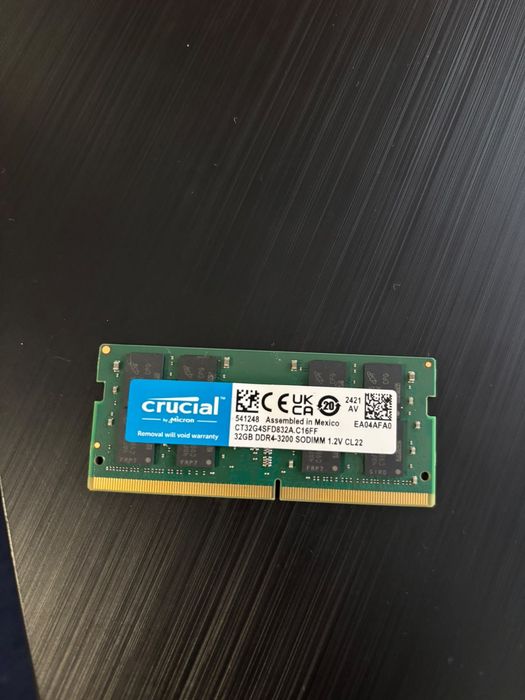 Memorie RAM laptop Crucial DDR4 32 GB 3200 MHz