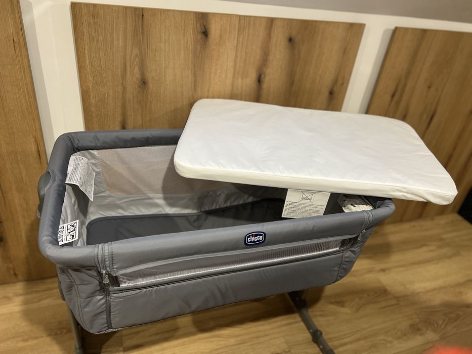 Patut Chicco Next2me NOU + saltea cocos 100% + husa impermeabila