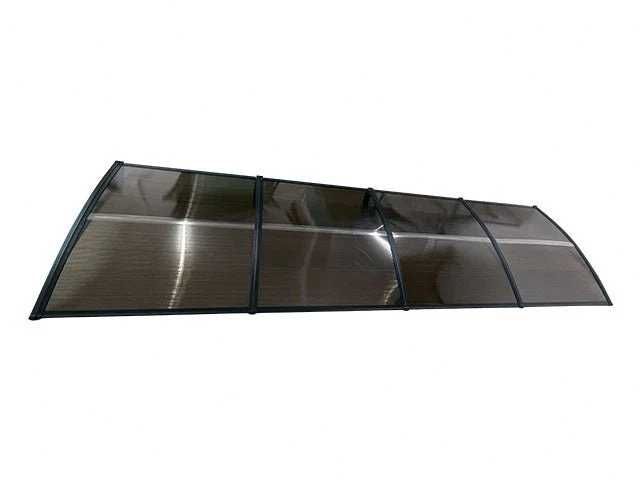 Copertină ECO 400x150 cm din policarbonat – Negru/Bronz