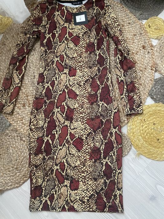 Rochie cu snake print