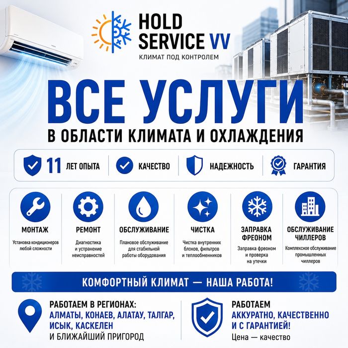 Промышленные и бытовые кондиционеры обслуживание ремонт монтаж
