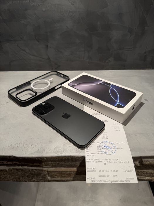 КАТО НОВ Iphone 16 Pro Max 256 GB + Гаранция