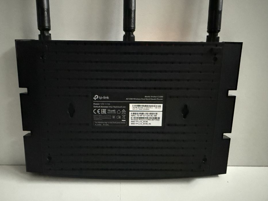 Router TP-Link Archer C1200 AC1200 Dual Band Gigabit – stare foarte bună