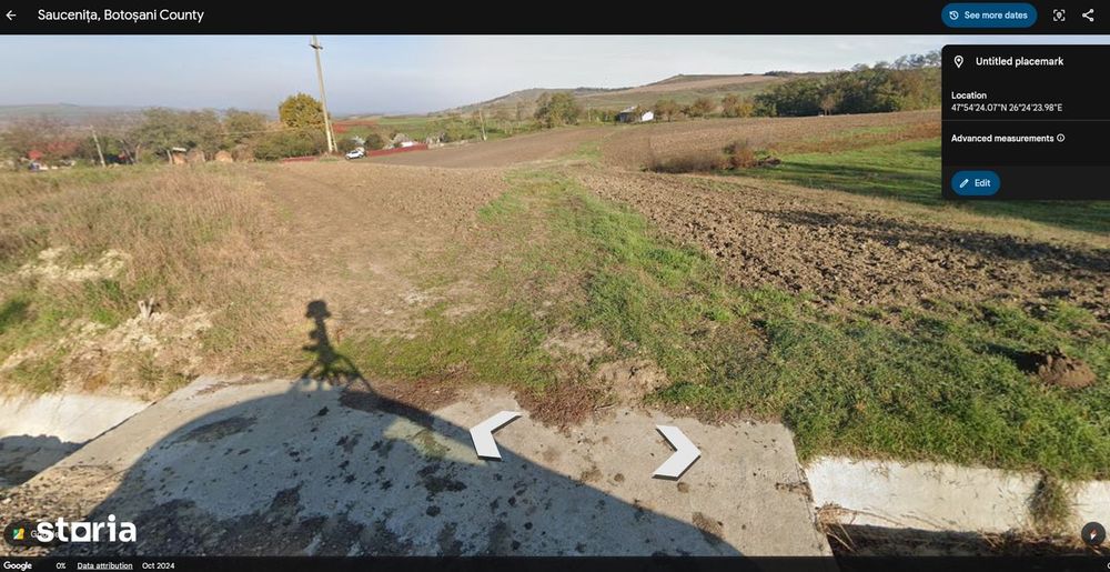 Teren de vânzare 16.090 mp, Săucenița, Botoșani, 11 euro/mp