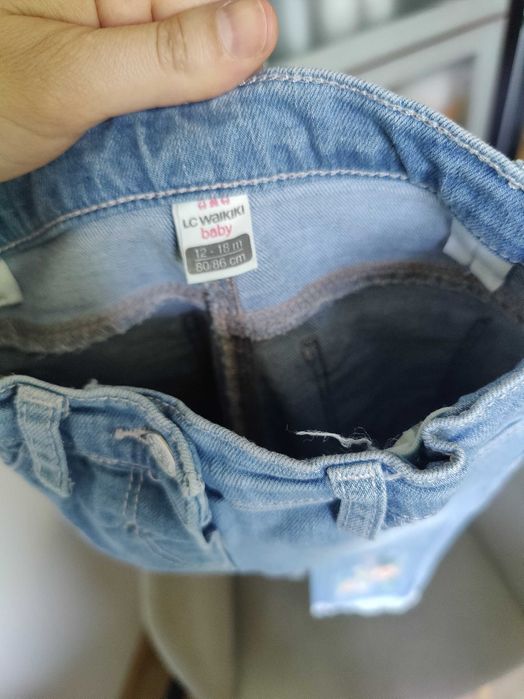 Дънки за момиченце 12-18 месеца