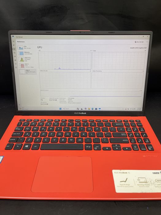 Laptop ASUS Vivobook 15 / intel i5-8265u / 256GB SSD / 4 GB RAM #47232