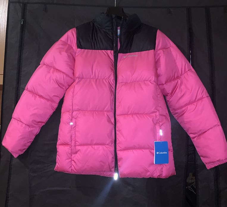 Columbia Puffect winter Jacket Black & Pink