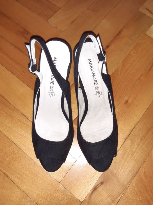 Официални кожени обувки (набук) 38.