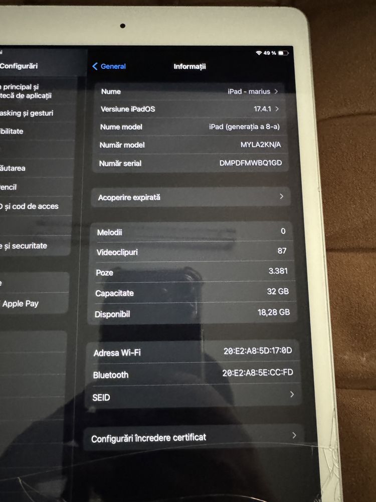 iPad（第8 代）- 技術規格- Apple 支援(台灣)