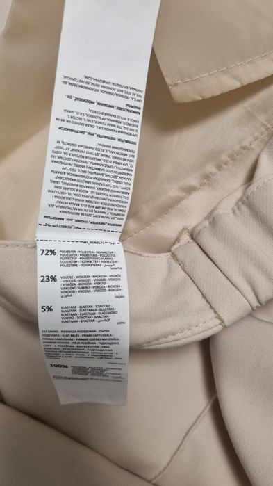 Pantalon larg Reserved 44 bej