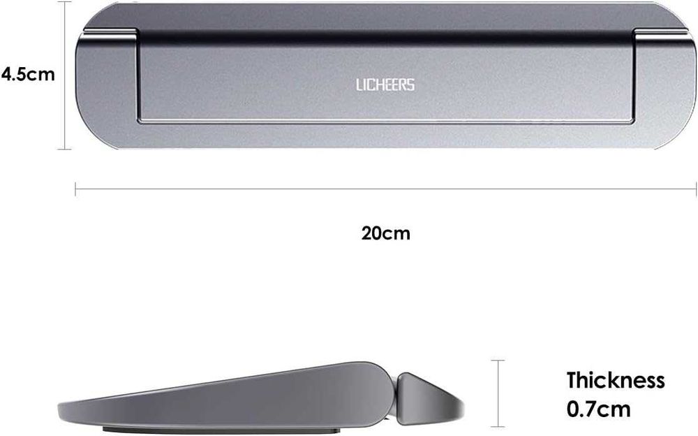 Suport Laptop Licheers - Ultra-subțire, Aluminiu, Design Invizibil