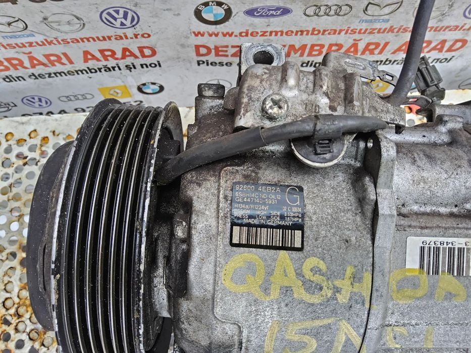 Compresor clima Nissan Qashqai j11 1.5 euro 6 k9ku8 Renault Kadjar 1.6 cod 926004eb2a