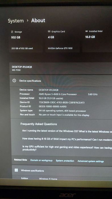 Компютър за работа и гейминг