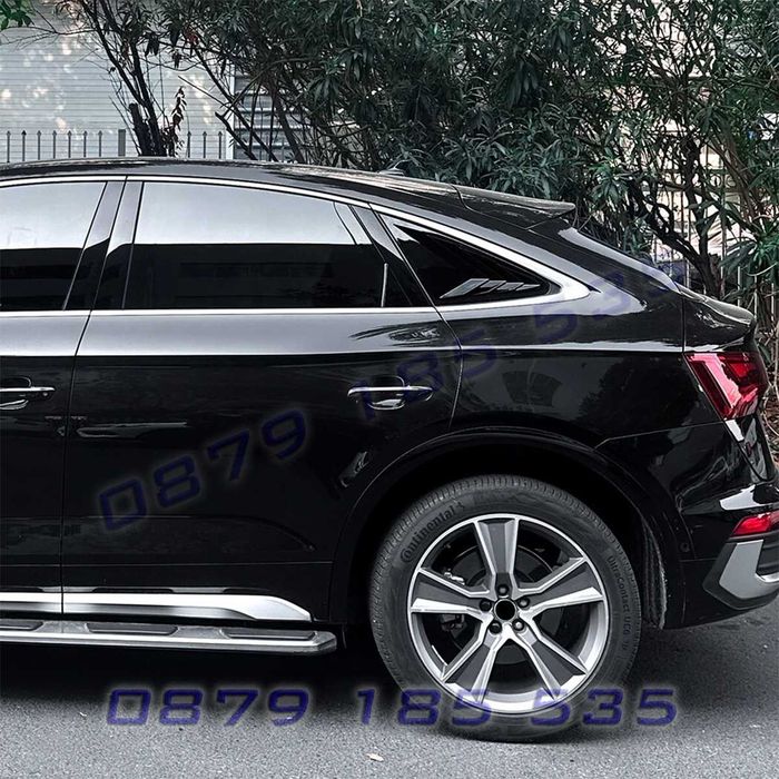 Тунинг решетки за задни странични стъкла за Audi Q5 FY Sportback 2018-2024, черни – DA864 добавки капаци жалузи сенници задни малки прозорци ауди